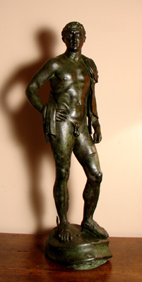 MERCURE BRONZE D'APRES L'ANTIQUE